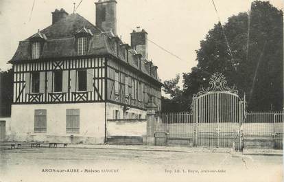 CPA FRANCE 10 "Arcis sur Aube, Maison Savouré".