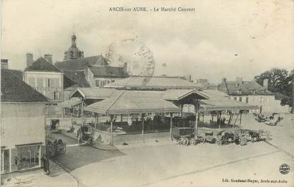 CPA FRANCE 10 "Arcis sur Aube, Le marché couvert".