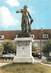 CPSM FRANCE 10 "Arcis sur Aube, Statue de Danton".