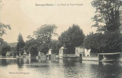 CPA FRANCE 10 " Bar sur Seine, La Seine au Croc Ferrand".