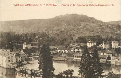 CPA FRANCE 10 " Bar sur Aube, L'Aube et la montagne Ste Germaine".