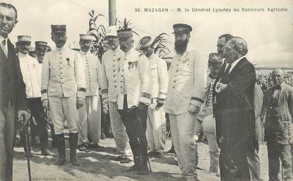 CPA MAROC "Mazagan, le Gal Lyautey au Concours Agricole"