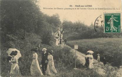 CPA FRANCE 10 " Bar sur Aube, Bifurcation du chemin pittoresque et de l'ancien chemin de Ste Germaine".