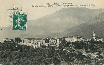 CPA FRANCE 06 " Castellar et le Mont Agel"