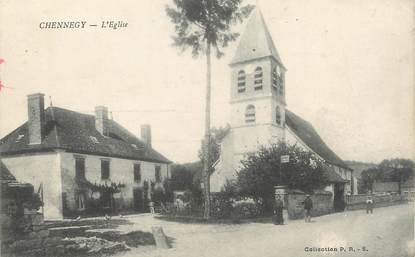 CPA FRANCE 10" Chennegy, L'église".