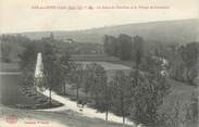 10 Aube CPA FRANCE 10" Gyé sur Seine, La route de Châtillon et le village de Courteron".