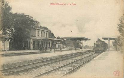 CPA FRANCE 10 " Jessains, La gare".