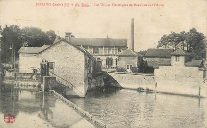 CPA FRANCE 10 " Jessains, Les usines électriques de Beaulieu sur l'Aube".