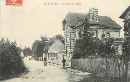 CPA FRANCE 10 " Estissac, Rue Costel Laurent".