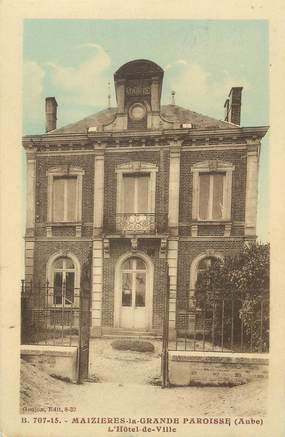 CPA FRANCE 10 " Maizières la Grande Paroisse, L'Hôtel de Ville".