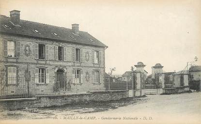 CPA FRANCE 10 " Mailly le Camp, Gendarmerie Nationale".