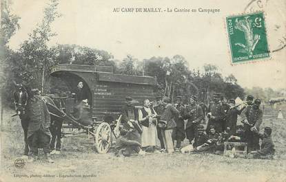CPA FRANCE 10 " Mailly le Camp, Le camp, la cantine en campagne".