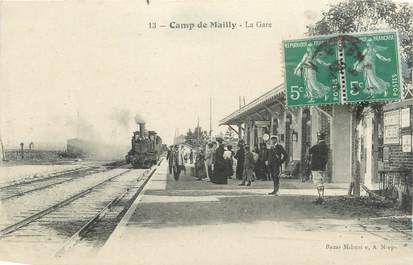 CPA FRANCE 10 " Mailly le Camp, La gare".