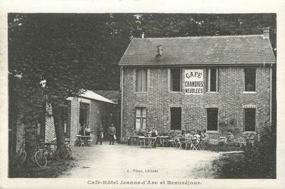 CPA FRANCE 10 " Mailly le Camp, Café hôtel Jeanne d'Arc et Beauséjour".