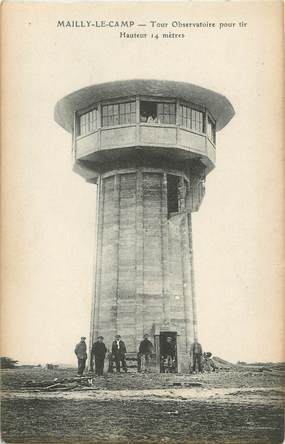 CPA FRANCE 10 " Mailly le Camp, Tour observatoire pour tir".