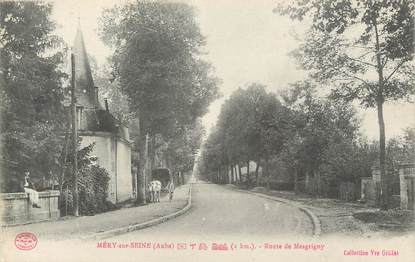 CPA FRANCE 10 " Méry sur Seine, Route de Mesgrigny".