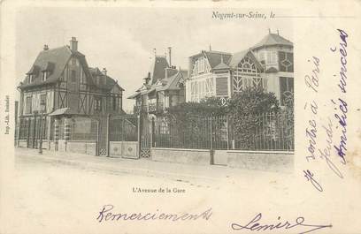 CPA FRANCE 10 " Nogent sur Seine, L'avenue de la gare".