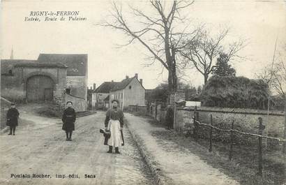 CPA FRANCE 10 " Rigny le Ferron, Entrée route de Vulaines".