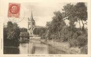 10 Aube CPA FRANCE 10 " Pont Ste Marie, L'église, la Seine".