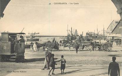 CPA MAROC "Casablanca, les quais"