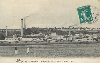 CPA FRANCE 91 "Essonne, vue générale de la Papeterie prise de Villabé"