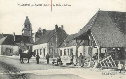 CPA FRANCE 10 " Villemaur sur Vanne, La halle et la place".