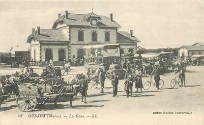 CPA MAROC "Oudjda, la gare"