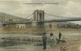CPA FRANCE 26 "Saint Vallier sur Rhone, le pont suspendu"