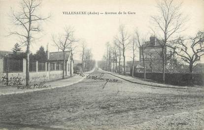 CPA FRANCE 10 " Villenauxe, Avenue de la gare".