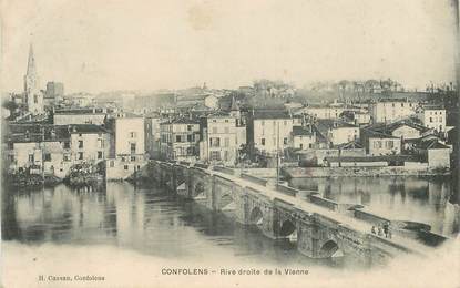 CPA FRANCE 16 "Confolens, rive droite de la Vienne"