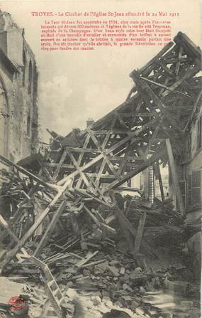 CPA FRANCE 10 " Troyes, Le clocher de l'église St Jean".