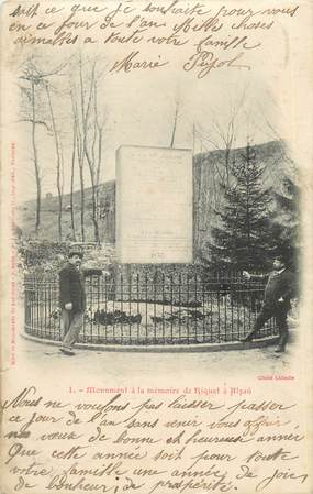 CPA FRANCE 11 " Alzau, Monument élevé à la mémoirre de Riquet".