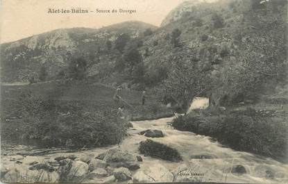 CPA FRANCE 11 " Alet les Bains, Source du Dourgas".