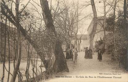 CPA FRANCE 11 " Alet les Bains, Un coin du parc de l'établissement thermal".