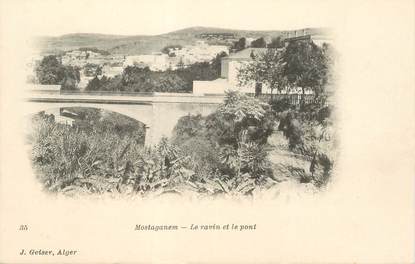 CPA ALGERIE "Mostaganem, le ravin et le pont"