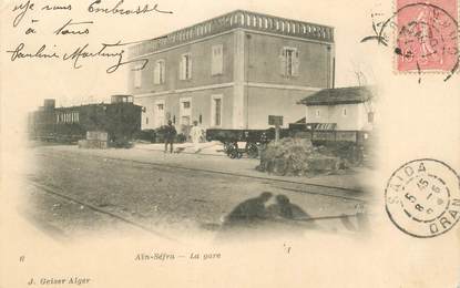 CPA ALGERIE "Aïn Sefra, la gare"