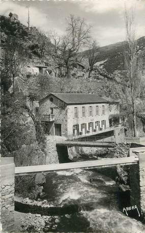 CPSM FRANCE 11 " Carcanières les Bains, Hôtel Bon Accueil".