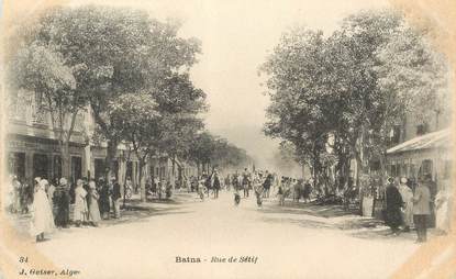 CPA ALGERIE "Batna, rue de Sétif