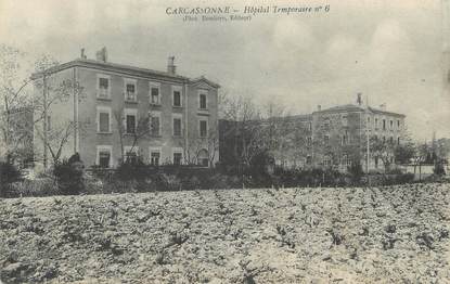 CPA FRANCE 11 " Carcassonne, Hôpital temporaire '.
