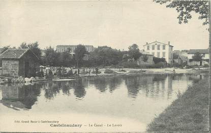 CPA FRANCE 11 " Castelnaudary, Le canal, le lavoir".