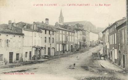 CPA FRANCE 11 " Castelnaudary, La rue Riquet".