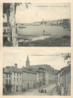 CPA FRANCE 11 " Castelnaudary, Vues". / CARTE LIVRET