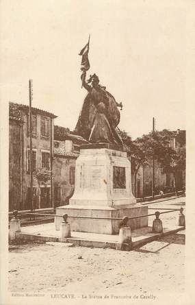 CPA FRANCE 11 "Leucatte, La statue de Françoise de Cezelly".