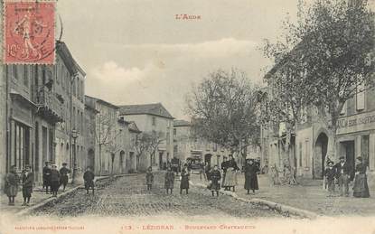 CPA FRANCE 11 "Lézignan, Boulevard Chateaudun".