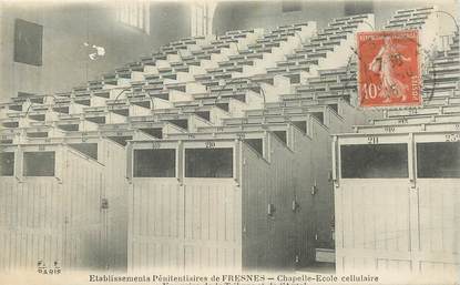 CPA FRANCE 94 "Fresnes, Etablissement pénitentiaire , la chapelle, Ecole cellulaire" / PRISON