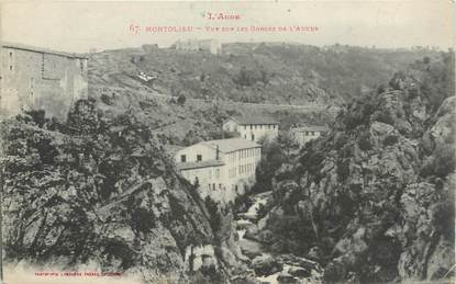 CPA FRANCE 11 " Montolieu, Vue sur les gorges de l'Adure".