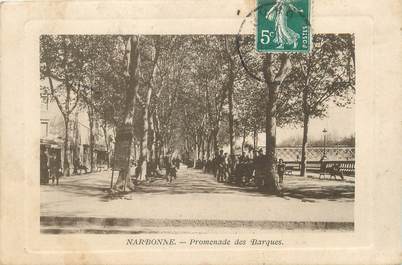 CPA FRANCE 11 "Narbonne, Promenade des Barques"