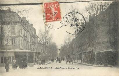 CPA FRANCE 11 "Narbonne, Boulevard Gambetta".