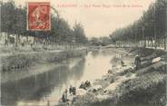 11 Aude CPA FRANCE 11 "Narbonne, Quai Victor Hugo, Canal de la Bobine".