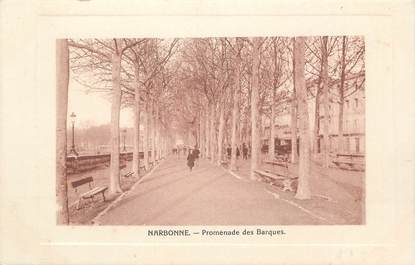 CPA FRANCE 11 "Narbonne, Promenade des Barques".